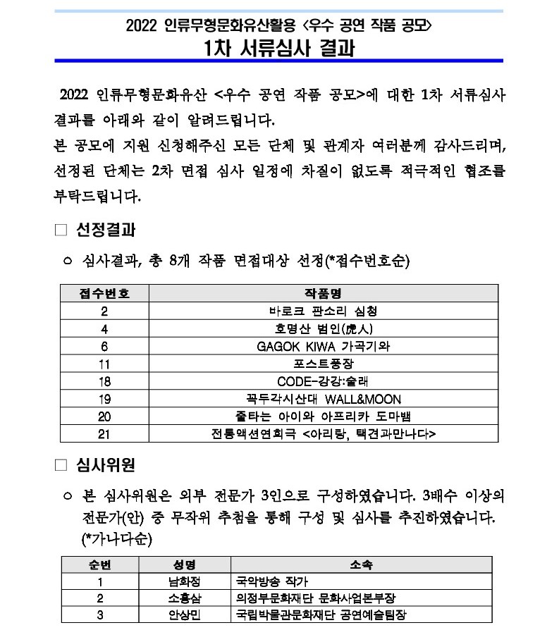 %5B%EC%9D%B8%EB%A5%98%EB%AC%B4%ED%98%95%EB%AC%B8%ED%99%94%EC%9C%A0%EC%82%B0%ED%99%9C%EC%9A%A9-%EC%9A%B0%EC%88%98%EA%B3%B5%EC%97%B0%20%20%EC%9E%91%ED%92%88%20%EA%B3%B5%EB%AA%A8%5D%20%EC%84%9C%EB%A5%98%EC%8B%AC%EC%82%AC%20%EA%B2%B0%EA%B3%BC_%ED%99%88%ED%8E%98%EC%9D%B4%EC%A7%80.hwp_1.jpg