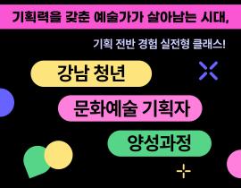 강남구 문화예술 기획자 양성과정 교육생 모집